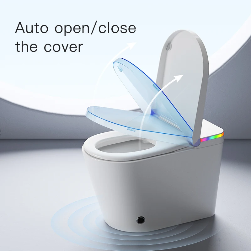 Automatic Flush Light Sensor Remote Control Heated Inodoros Intelligent Smart Toilet With Warm Seat Water Tank Monoblock Toilet