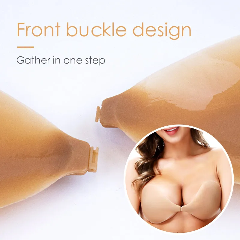 small breast woman school girls bra and underwear soft push up silicone adhesive transparent bra