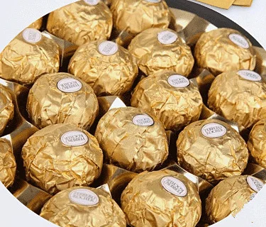 Лидер продаж квадратная алюминиевая фольга для упаковки шоколадных конфет 95x95