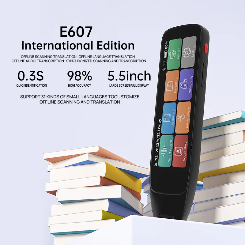 E607 2G RAM 16G ROM ручка для сканирования словаря 5 дюймов WiFi Contion поддерживает вставку карт памяти автономного использования