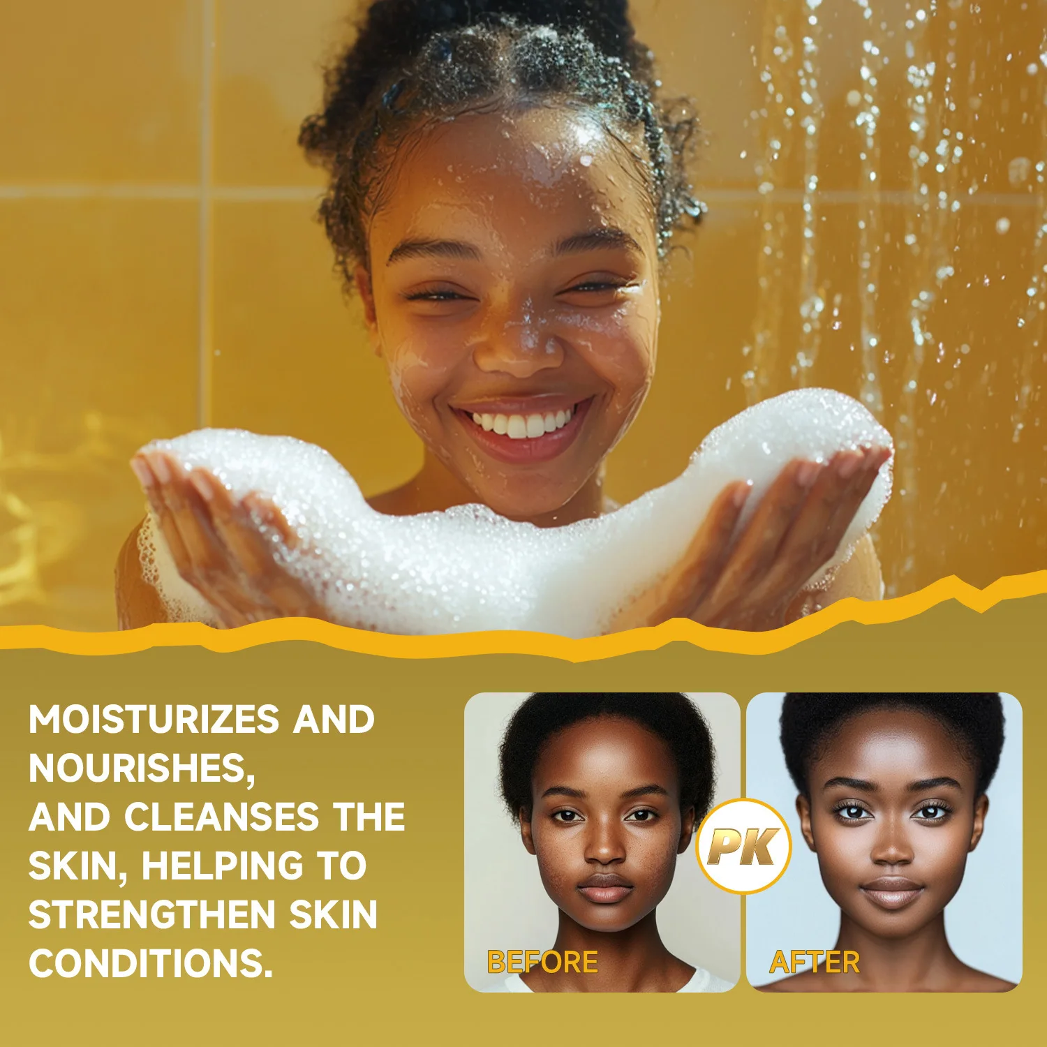 African Black Soap Face and Body Bar for Oily Blemish Prone Skin facial cleanser