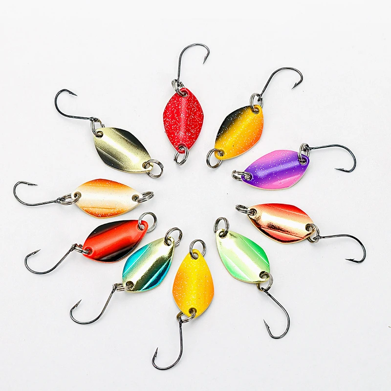 WEIHE 21pcs/43pcs metal fishing lure metal spoon lure kit trout fishing spoons combo pesca spinner bait tackle box fishing unit
