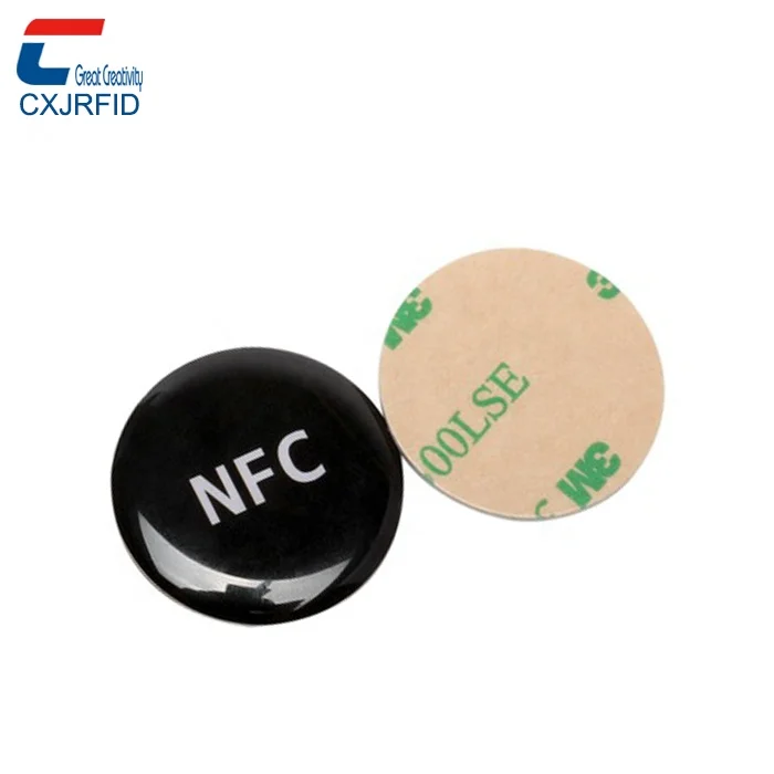 Waterproof NFC Tag Rigid Tags Token Card Programmable Small Size Smart Label and Tag with Adhesive