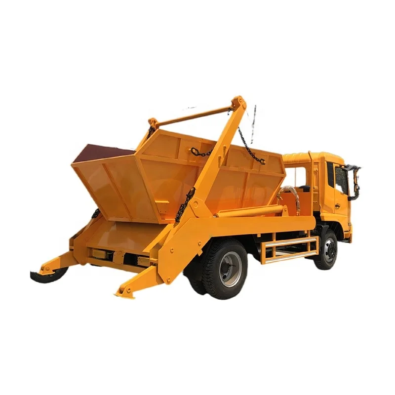 china chengli factory sale 10m3 swing arm container rear loader arm roll garbage truck Skip Vessel Garbage Truck