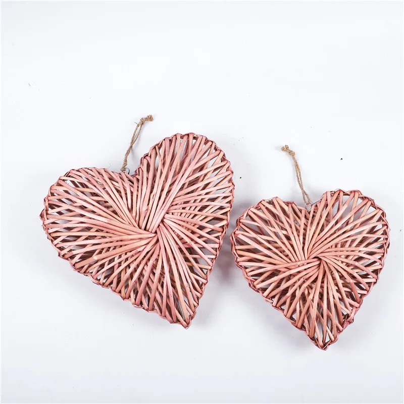 Best Design Wholesale Cheaper Handmade Wicker Willow Heart For Home Decoration