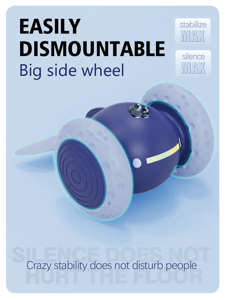 New design Remote Control Automatic Intelligence Premium Interactive Smart Self moving  USB Rechargeable  Little Whale Cat Toy
