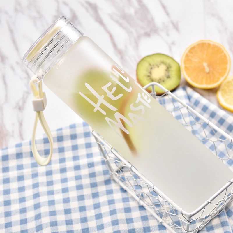 Top Seller Travel Gallon Alkaline Drink Gym Eco Friendly Glass Bottle Custom Insulated Crystal Water Bottle