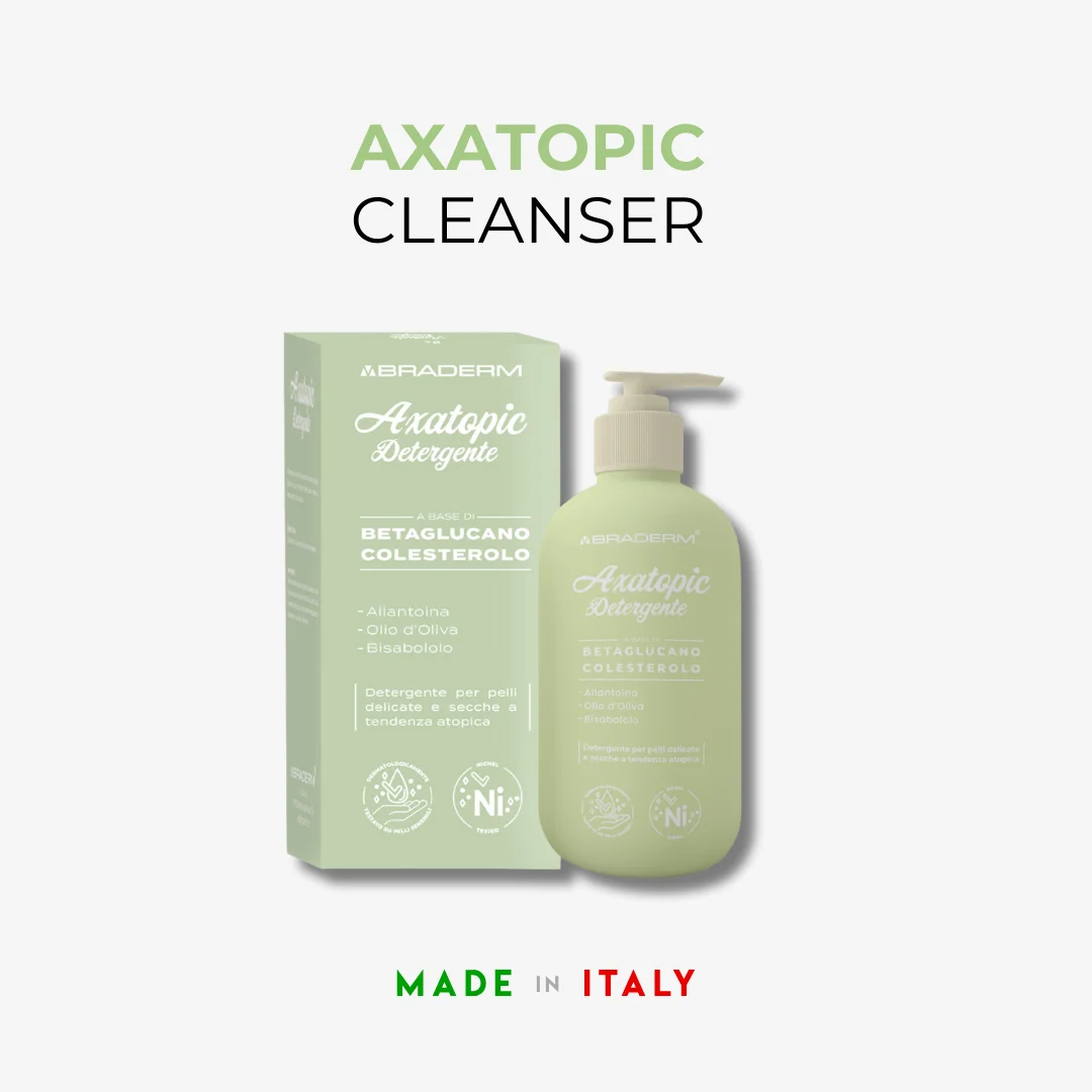 Легкое применение натуральные ингредиенты Braderm Axatopic Detergente 500 мл Очищающее средство для лечения атопического дерматита