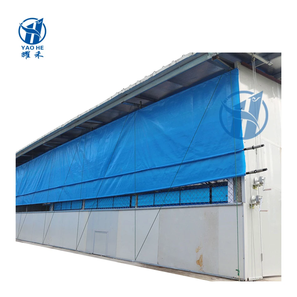Poultry Farms Animal Husbandry Roller Shutter System / Manual Rolling Curtain for Cow House Cowshed