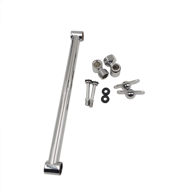 Wholesale High Polished Chrome Brass bathroom Shower Extension Faucet Accessories