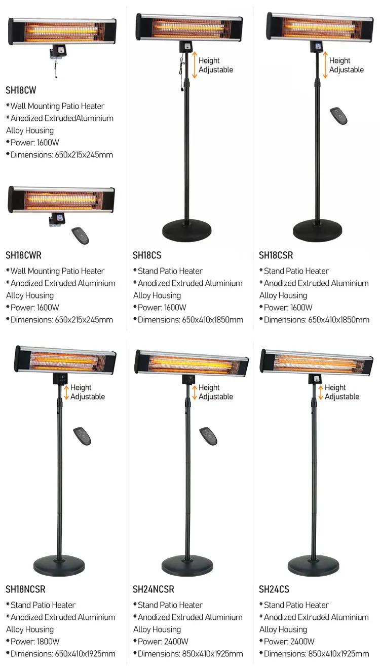 OEM Terrace Heater Outdoor Electric Heater Patio Heater For Dancing Floor