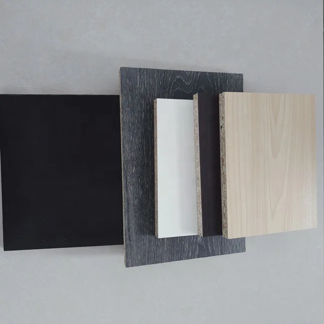 different colors melamine faced laminated   15mm 18mm particle board chipboard flakeboard