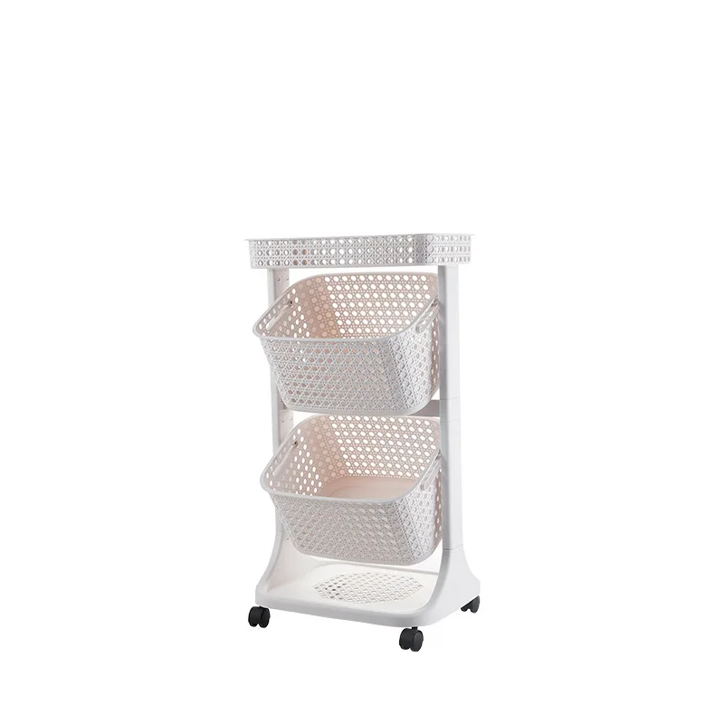 multifunctional movable bathroom corner storage rack & toy shelf home with wheels