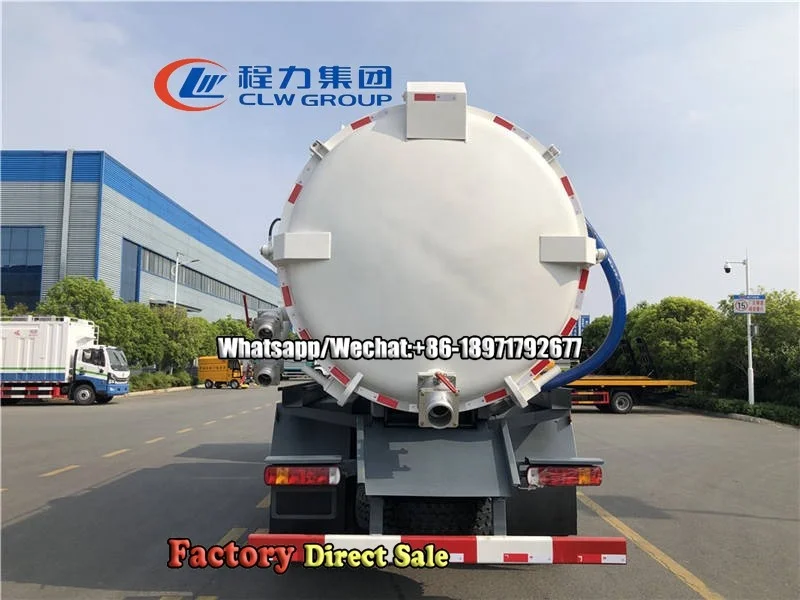 Sinotruk Howo 6x4 20000Liters Sewage Suction Truck Toilet Waste Vacuum Suction Truck