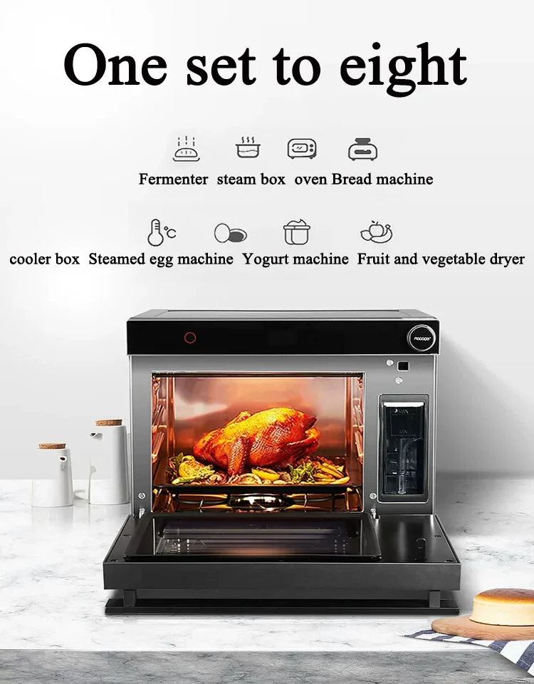 13.5kg 2000W Hot Air Rotary Bread Pizza Baking Oven