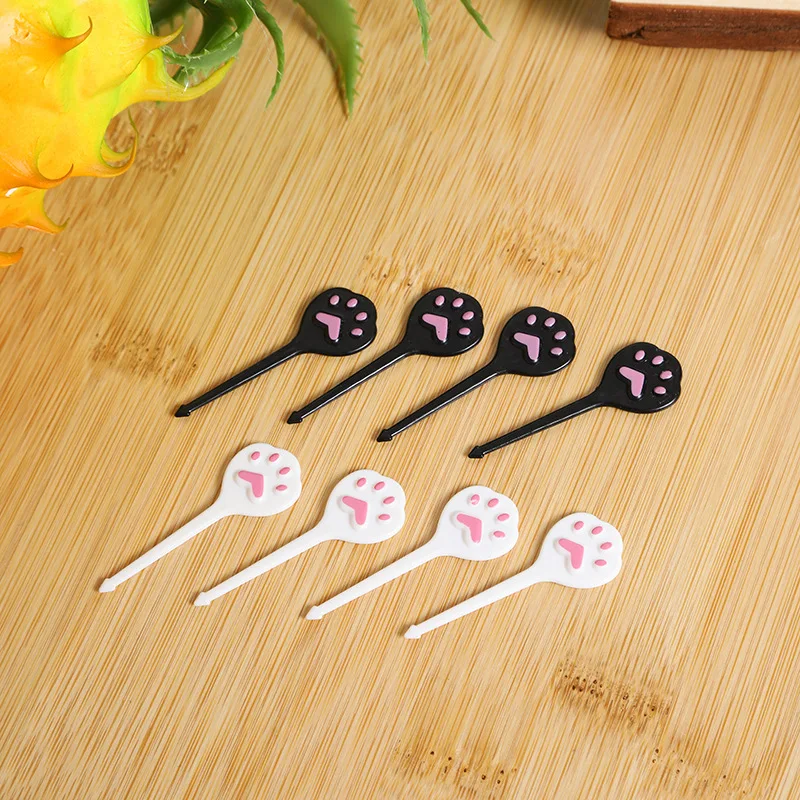 Animal Fruit Fork Food Grade Plastic Mini Cartoon Kids Cake Fruit Toothpick Bento Lunch Bento Accessories