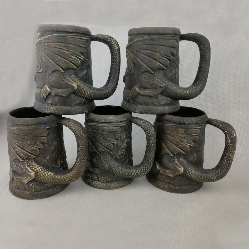  New Design Multi Colour House Lannister Ceramic Stein Beer Mug Game of