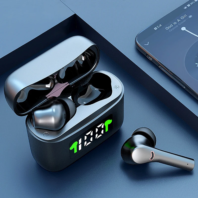 2022 Hot Sale J5 ANC TWS Earphone Noise Reduction HD Call Gaming Music In-ear Headphone Active Noise Cancelling Earbuds Wireless