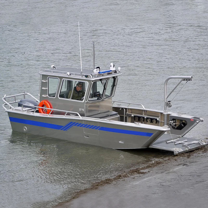 2022 Ecocmapor 23ft cabin  working aluminum barge price stock landing craft for sale