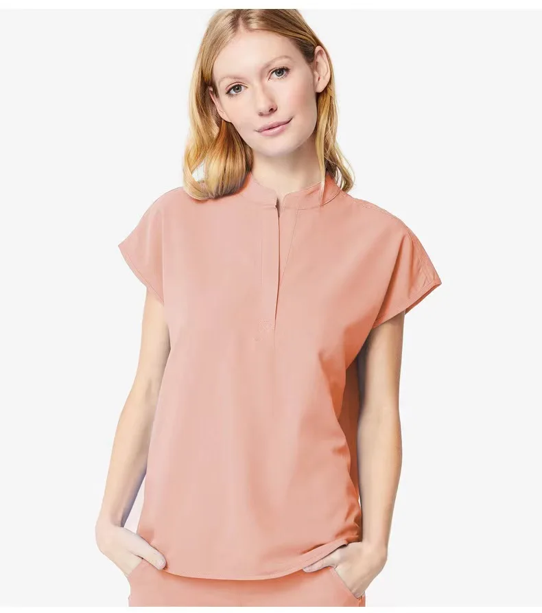 Wholesale  High Quality 4 Way Stretch Spandex Scrub Suits for Women Hospital Uniforms