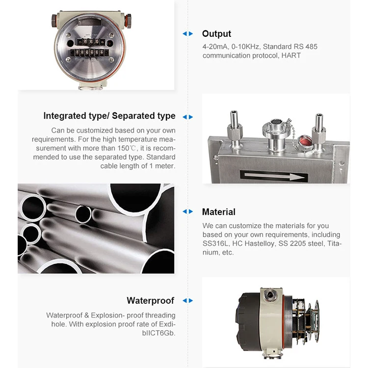 Sincerity Precision High Quality Portable Digital Coriolis Mass Flow Meter for Gases Coriolis Force -300~350 9031809090 CN;B