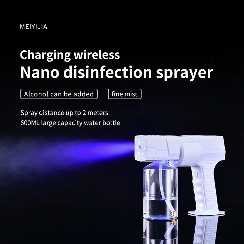 Synteth hot sale handheld charging blue light wireless rechargeable nano spray gun