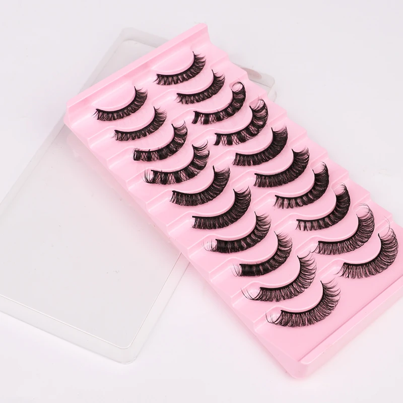 Russia D Curl 10 pairs Eyelashes Supplier Provides Personalized Custom Eyelashes, Eyelash Factory That Provides Luxury Packaging