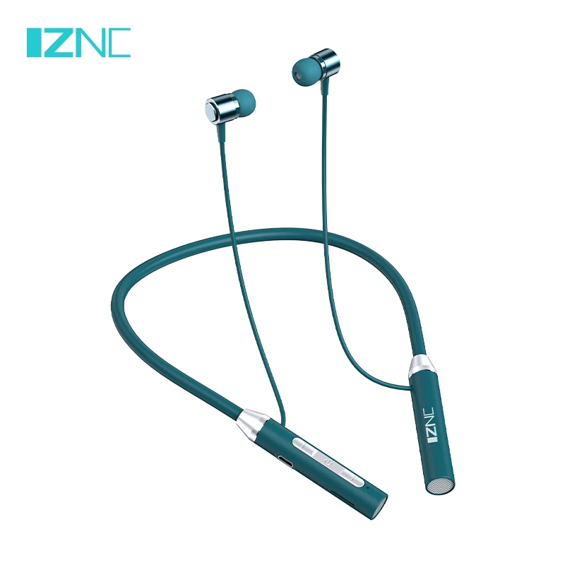 2022 latest desgin bt 5.0 earphone neckband blue color wireless headphones headsets for lenovo
