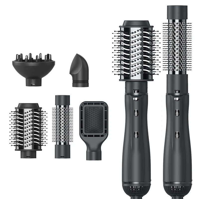 5 In 1 Curling Iron Detachable professional Multifunctional Electric Hot Air Brush Hair Styler Curling Irons rotating