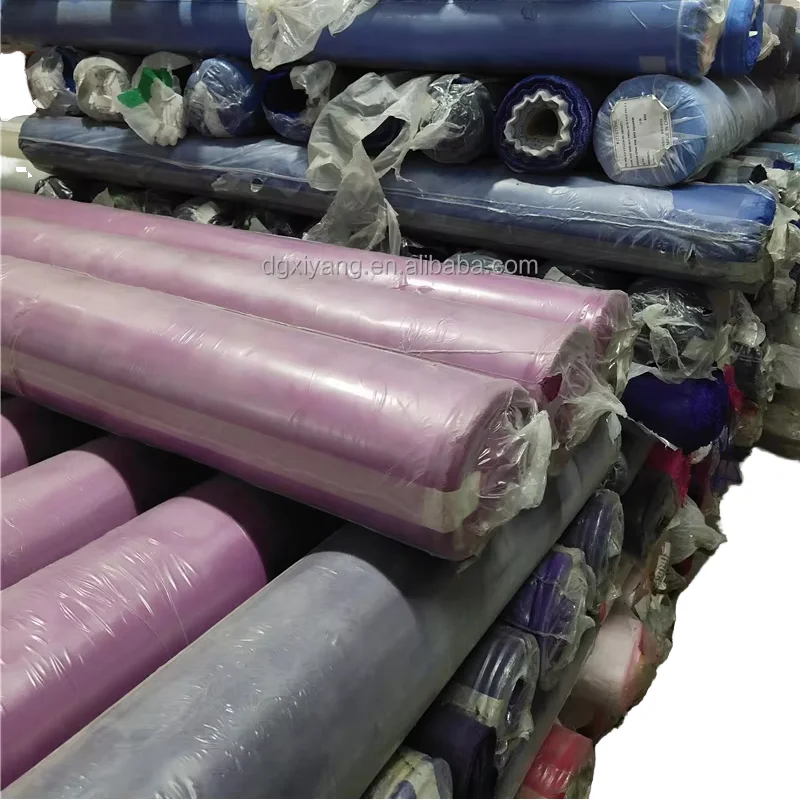 100% Polyester Oxford Fabric with PVC Coating Lightweight Waterproof and Dyed Pattern for Upholstery Stock Lot