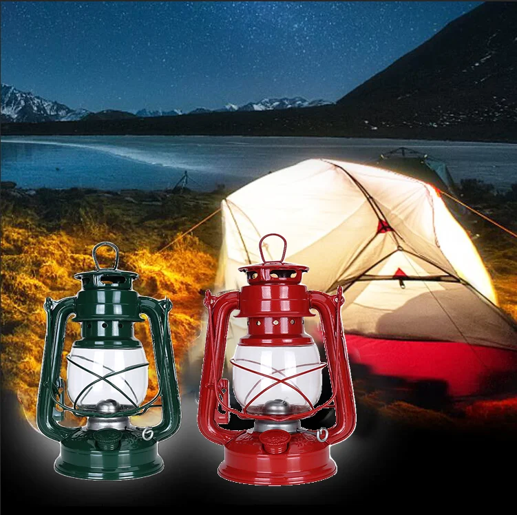 2022 hot selling kerosene lamp Camping lamp  bronze black green 25CM high with wick