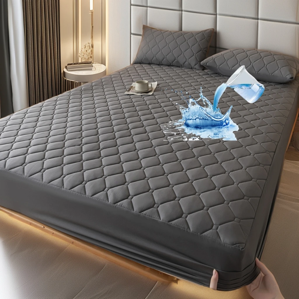 Однотонный водонепроницаемый защитный чехол для матраса