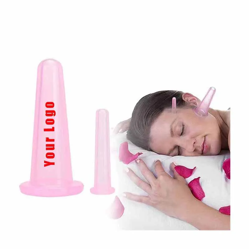 Custom Facial Cupping Set Cupping Cups anti-cellulite vacuum massage silicone cupping set Device Eye Face Neck Massage