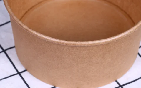 New Arrival 6 8 12Oz Take Out Kraft Paper Bowl Lid Container Noodle Packaging Custom Disposable Biodegradable Soup Cup