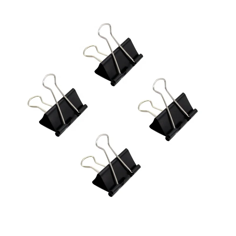 School Supplies 41mm Binder Clips Metal Binder Clip Paper