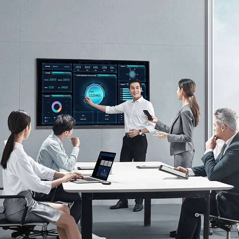 Интерактивная доска, умная плата с плоским экраном, 55/65/75/86/98 точек, 20 точек