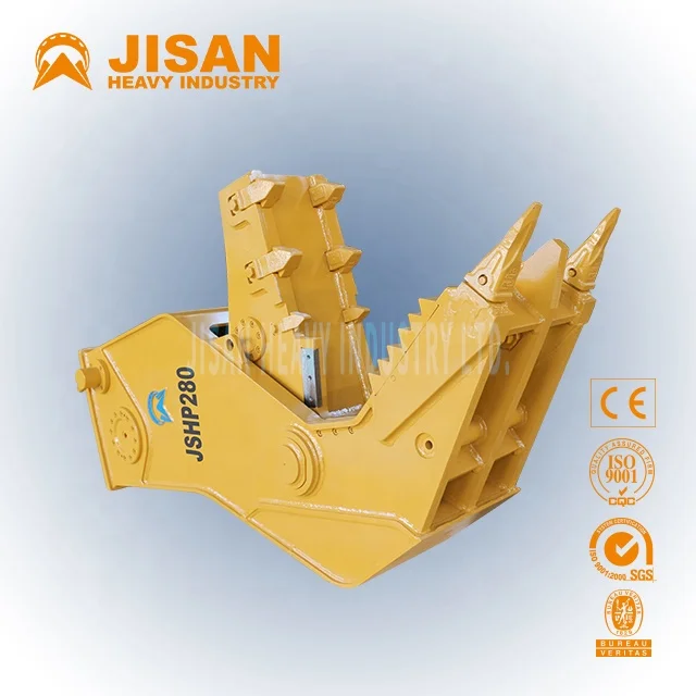 jisan hardox crusher shear attachments for hydraulic excavators demolition pulverizer