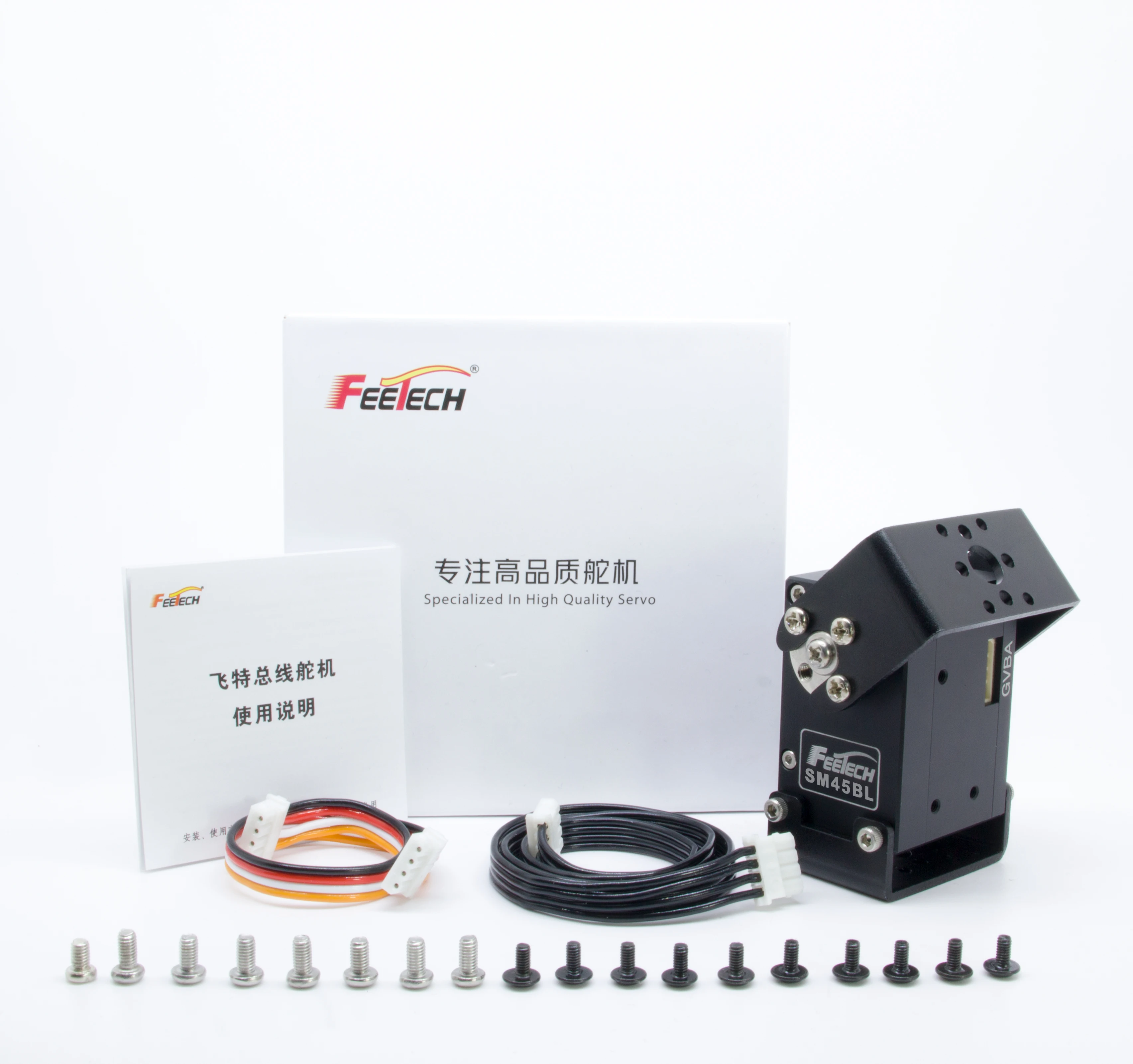 FEETECH SM45BL 24V 45kg High Torque Servo Actuators Mobus RTU for Airplane Robot Arm Humanoid  Clamp Gripper  Boat Car Truck