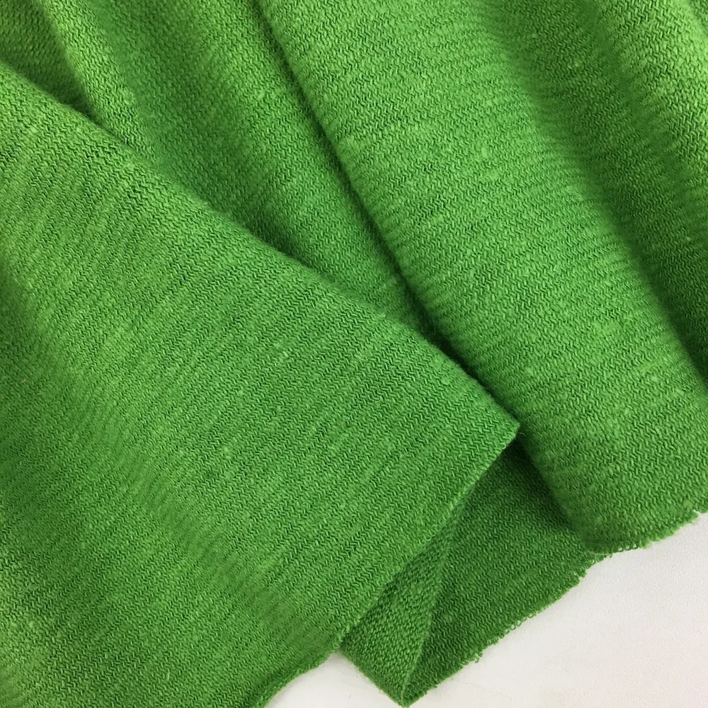 
top quality single jersey fabric with 55%hemp 45%organic cotton for tshirt knitted fabric by the yard 
