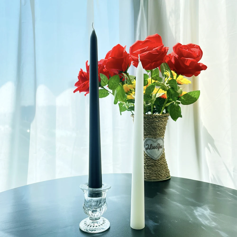 Wholesale Christmas10 Inch Unscented Taper Candles Paraffin Wax candle for home decor wedding dinner table decor