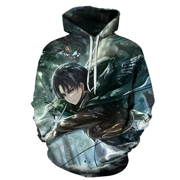 2023 New style Attack on Titan 3D Printed Hoodies for Men Anime From Men Casual Fashion Harajuku Funny Oversized Pullover