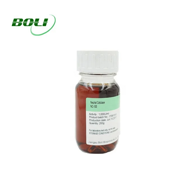 Liquid neutral cellulase biopolish enzyme for textile fabric