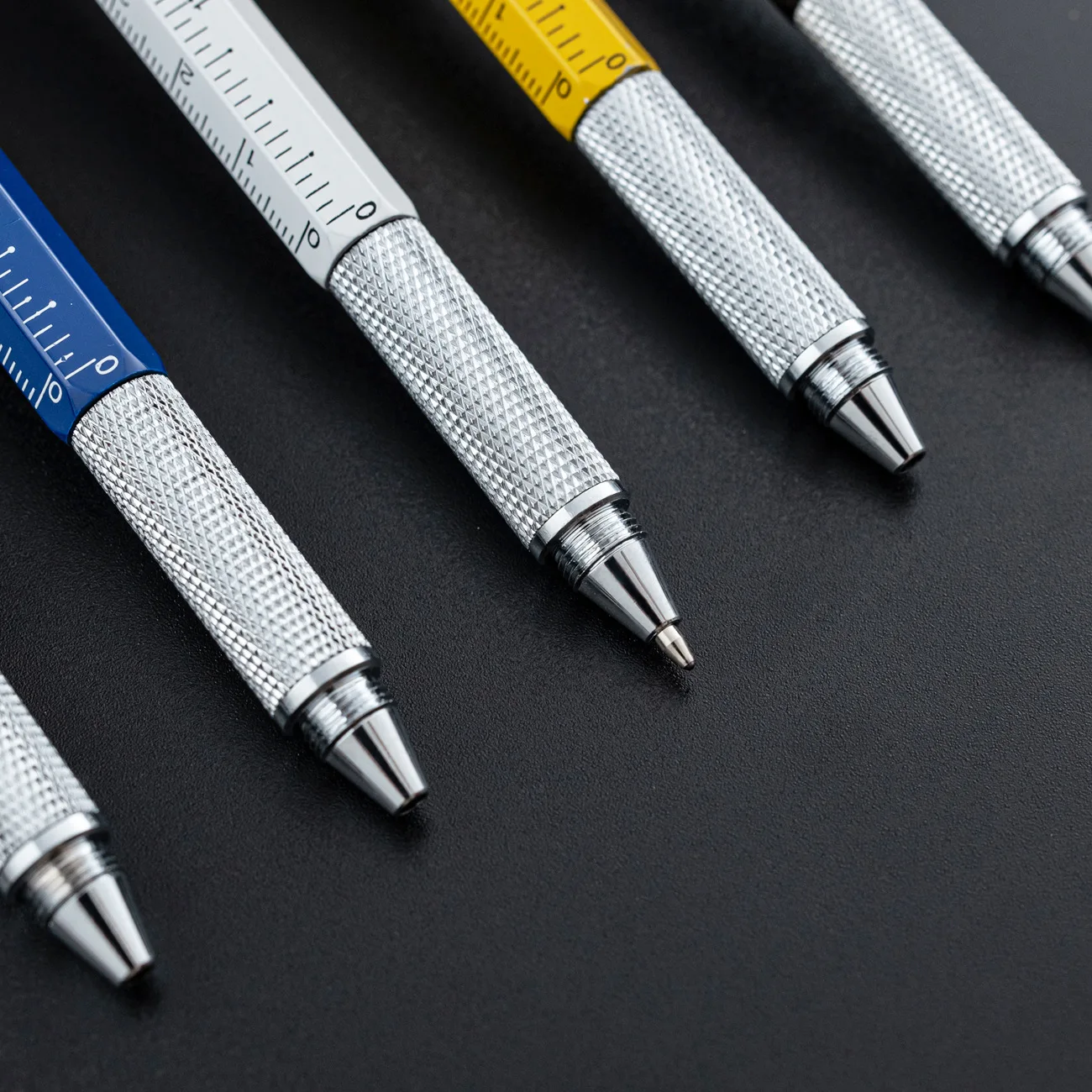 Factory wholesale promotional custom metal ballpoint pen rotary multifunctional 6 in 1 ballpoint pen