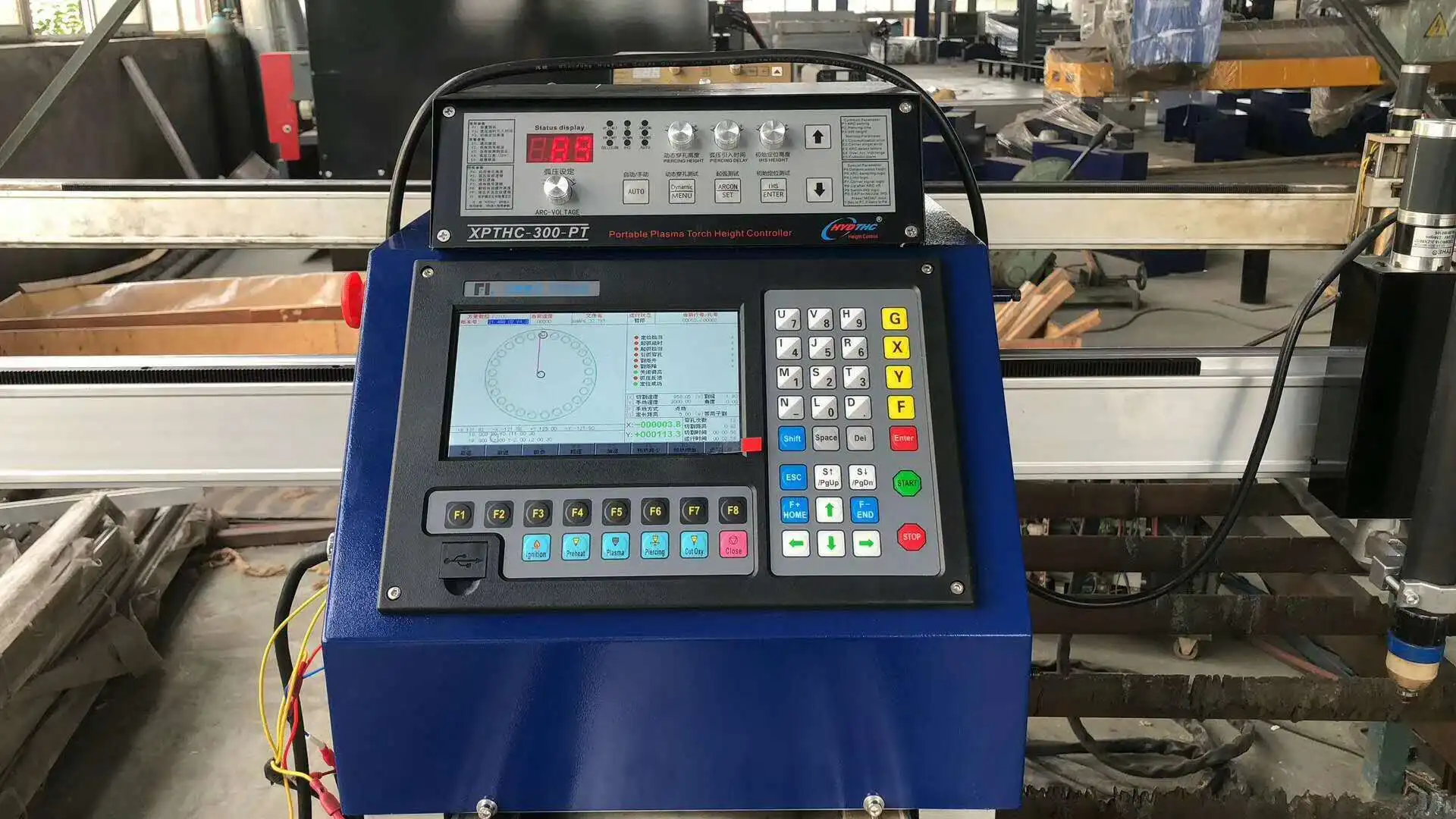 cheap price 1530 cnc plasma oxyfuel cutting machine with THC for steel