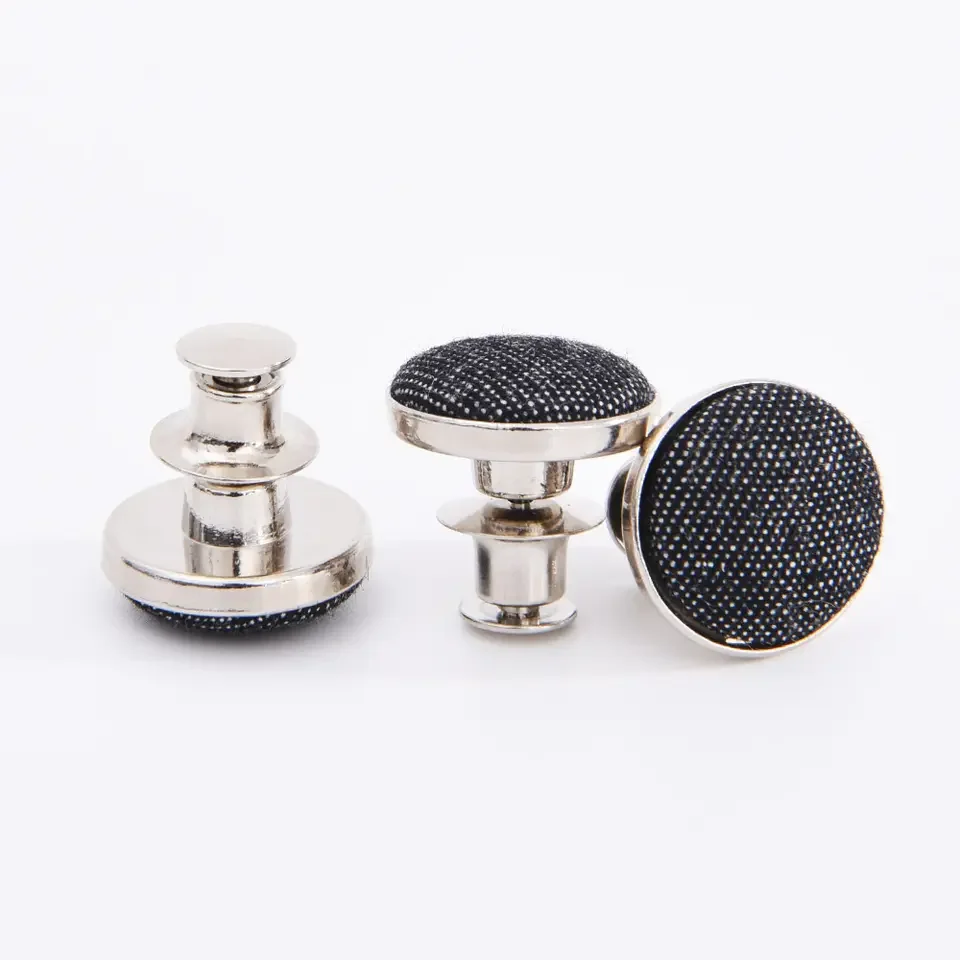 Fabric Cover Jeans Button No Sew Instant Button Adjustable Pants Buttons Kit