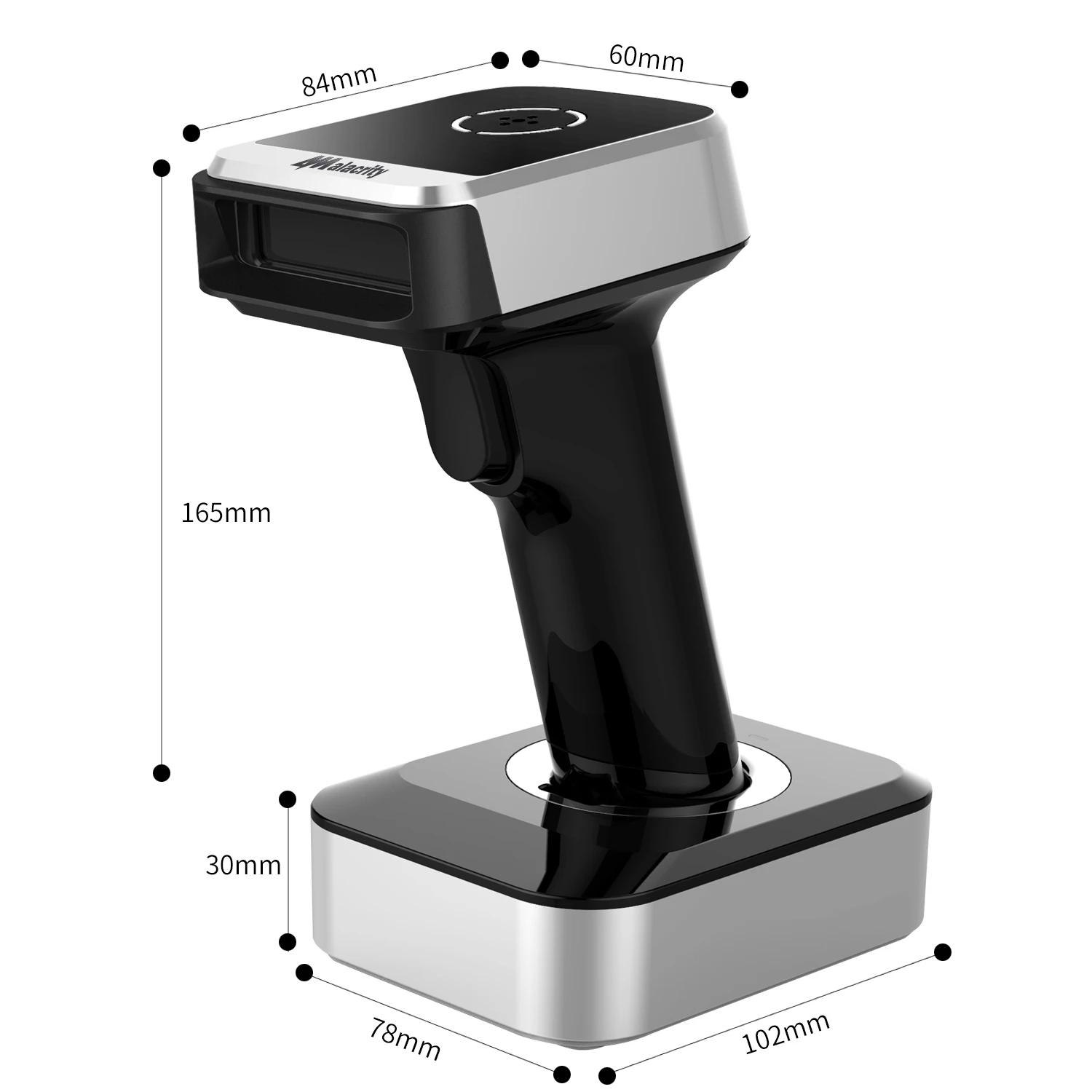 Ручной сканер штрих-кода 2D QR 2 4 ГГц проводное подключение USB для iPad iPhone планшетов или Windows Mac базовая подставка