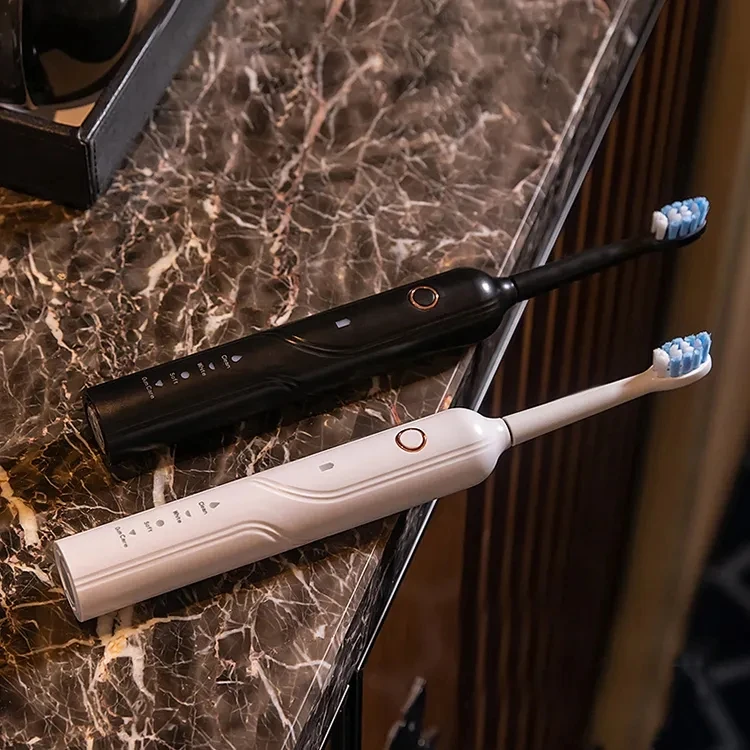 LED Blue Light Antibiosis Electric Sonic Toothbrush USB Teeth Whitening Sonic Toothbrush With Intelligent Pressure Sensor