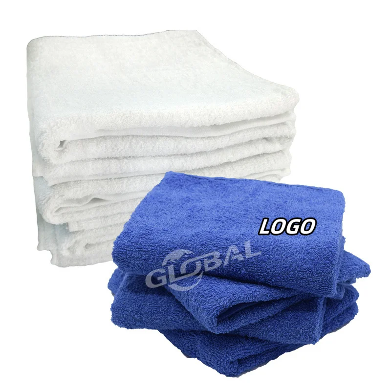 Custom Classical plain Commercial Bath Towel Set White 100% Cotton Terry Towel Towel for beach gym spa gift box