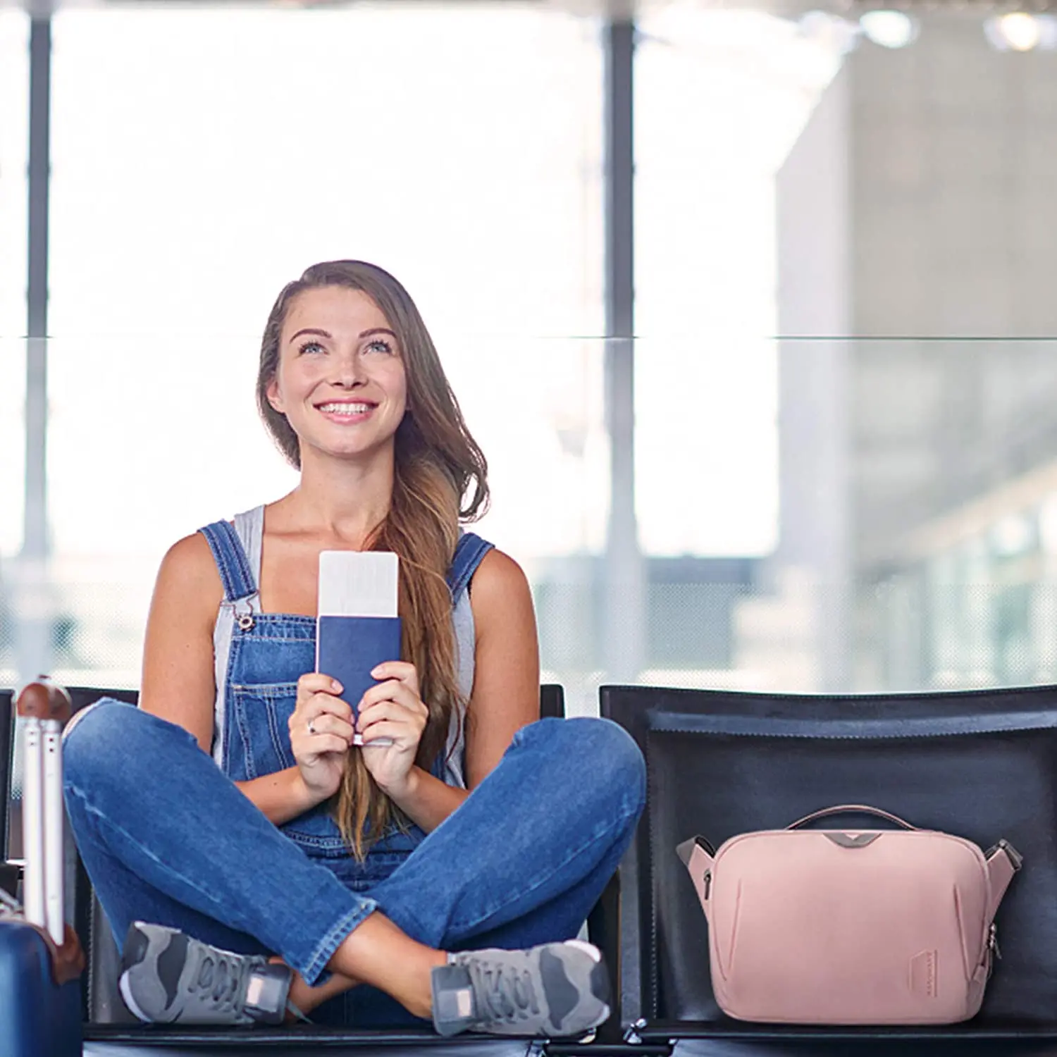 Expanded view Camera Bag  SLR Camera Sling Bag Purse Cross body Bag with Padded Shoulder Strap