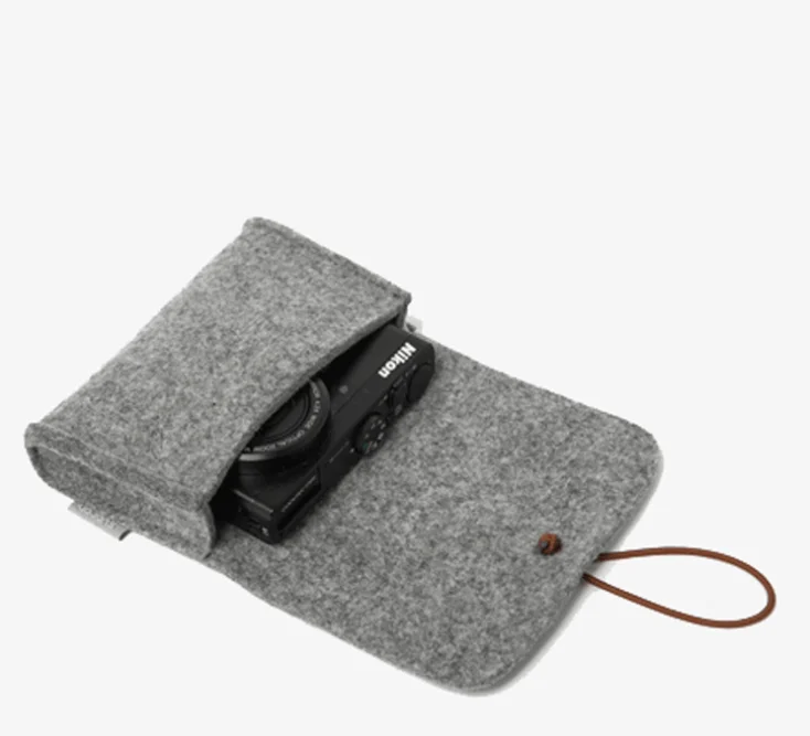 wholesale cheap Phone Storage Wool Felt Power Charger And Mouse Travel Pouch